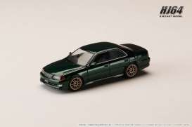 Toyota  - Chaser  1996 dark green - 1:64 - Hobby Japan - HJ645072AGR - HJ645072AGR | Toms Modelautos
