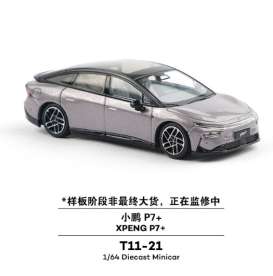   - XPENG P7+ grey - 1:64 - XCartoys - T11-21 - xcarT11-21 | Toms Modelautos