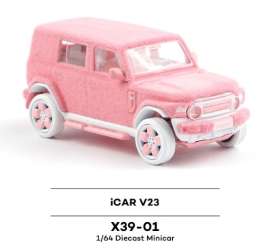   - iCar V23 pink - 1:64 - XCartoys - X39-01 - xcarX39-01 | Toms Modelautos