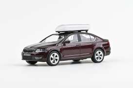 Skoda  - Octavia III 2012 rosso brunello metallic - 1:43 - Abrex - 143AU-026JB - ab143AU-026JB | Toms Modelautos