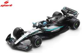 Mercedes Benz  - W16 2025 silver/black - 1:64 - Spark - 64S081 - spa64S081 | Toms Modelautos