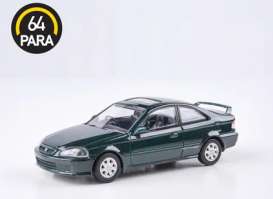Honda  - Civic EM1 Clover 1999 green - 1:64 - Para64 - 65625 - pa65625 | Toms Modelautos