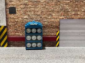 Accessoires diorama - Wardrobe with brake discs blue - 1:43 - Cartrix - CTA43002B - CTA43002B | Tom's Modelauto's