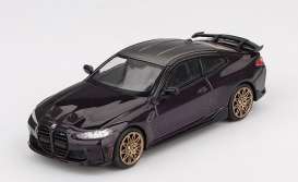 BMW  - M4 2021 violet - 1:64 - Mini GT - 01112BL - MGT01112BL | Toms Modelautos