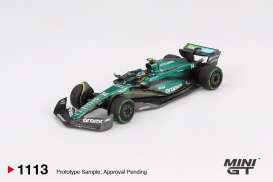 Aston Martin  - AMR24 2024 green/black - 1:64 - Mini GT - 01113BL - MGT01113BL | Toms Modelautos