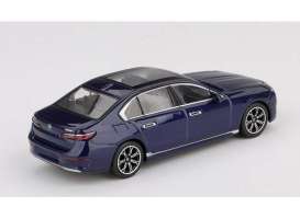 BMW  - I7 2022 blue - 1:64 - Mini GT - 01111Rhd - MGT01111Rhd | Toms Modelautos