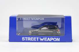 Honda  - Civic EG6 black - 1:64 - Street Weapon - STW044bk - STW044bk | Toms Modelautos