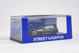 Honda  - Civic EG6 black - 1:64 - Street Weapon - STW044bk - STW044bk | Toms Modelautos