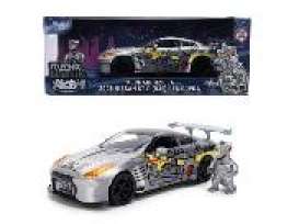 Nissan  - GT-R 2009 grey - 1:24 - Jada Toys - 36285 - jada36285 | Toms Modelautos