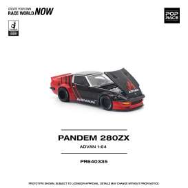 Datsun  - Pandem 280ZX black/red - 1:64 - Pop Race Limited - PR640335 - PR640335 | Toms Modelautos
