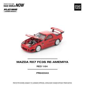 Mazda  - RX7 FC3S Re-Amemiya red - 1:64 - Pop Race Limited - PR640343 - PR640343 | Toms Modelautos