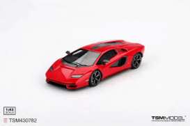 Lamborghini  - Countach LPI 800-4  2022 red - 1:43 - TrueScale - TSM430782 - TSM430782 | Toms Modelautos