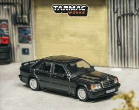 Mercedes Benz  - 190 E 2.3-16 blue-black - 1:64 - Tarmac - T64G-047-BK - TC-T64G-047-BK | Toms Modelautos