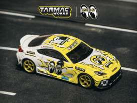 Toyota  - GR86 white/yellow - 1:64 - Tarmac - T64G-038-MOON - TC-T64G-038-MOON | Toms Modelautos