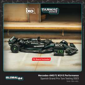Mercedes Benz AMG - W14 2023 black - 1:64 - Tarmac - T64G-F064-MS1 - TC-T64G-F064-MS1 | Toms Modelautos