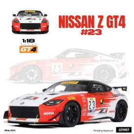 Nissan  - Z GT4 2023 white/red - 1:18 - OttOmobile Miniatures - OT1197 - otto1197 | Toms Modelautos