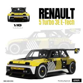 Renault  - 5 Turbo 3E E-tech 2023 black/yellow/white - 1:18 - OttOmobile Miniatures - OT1171 - otto1171 | Toms Modelautos