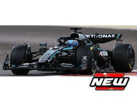 Mercedes Benz AMG - W16 2025 silver/black/turquoise - 1:43 - Bburago - 38237R - bura38237R | Toms Modelautos
