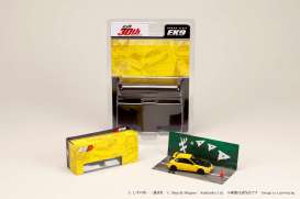 Honda  - Civic (EK9) yellow - 1:64 - Hobby Japan - HJDMD007 - HJDMD007 | Toms Modelautos