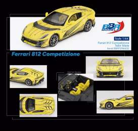 Ferrari  - 812 2021 yellow - 1:64 - BBR - BBRFER64032 - BBRFER64032 | Toms Modelautos
