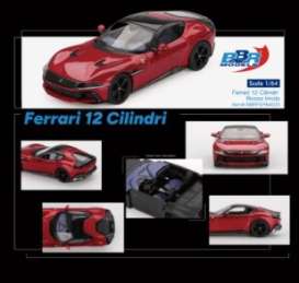Ferrari  - 12 2024 red - 1:64 - BBR - BBRFER64033 - BBRFER64033 | Toms Modelautos