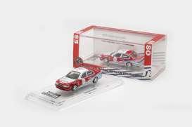 Toyota  - Corolla AE100 1995 red/white - 1:64 - BM Creations - 64B0456 - BM64B0456 | Toms Modelautos