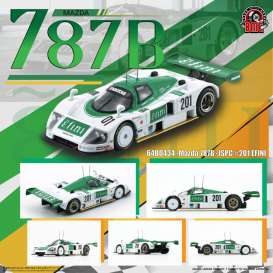 Mazda  - 787B white/green - 1:64 - BM Creations - 64B0434 - BM64B0434 | Toms Modelautos