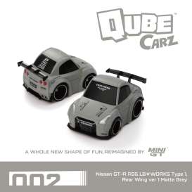 Nissan  - GTR (R35) 2025 grey - 1:64 - Mini GT - QZ00201-BL - MGQZ00201-BL | Toms Modelautos
