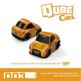 Nissan  - GTR (R35) 2025 gold - 1:64 - Mini GT - QZ00301-BL - MGQZ00301-BL | Toms Modelautos