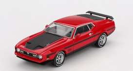 Ford  - Mustang 1971 red - 1:64 - Mini GT - 01122BL - MGT01122BL | Toms Modelautos
