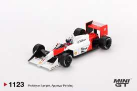 McLaren  - MP4/4 1988 white/red - 1:64 - Mini GT - 01123BL - MGT01123BL | Toms Modelautos