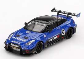 Nissan  - GTR R35 2025 blue - 1:64 - Mini GT - 01124Rhd - MGT01124Rhd | Toms Modelautos