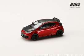 Toyota  - GR Yaris RZ 2024 red - 1:64 - Hobby Japan - HJ644087R - HJ644087R | Toms Modelautos