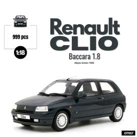 Renault  - Clio 1995 green - 1:18 - OttOmobile Miniatures - OT1157 - otto1157 | Toms Modelautos