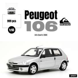 Peugeot  - 106 2000 grey - 1:18 - OttOmobile Miniatures - OT1177 - otto1177 | Toms Modelautos