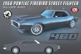 Pontiac  - Firebird  1968 silver - 1:18 - Acme Diecast - 1805222 - acme1805222 | Toms Modelautos