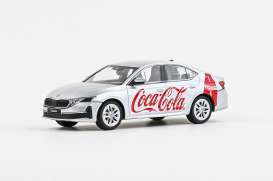 Skoda  - Octavia IV 2024 silver/red - 1:43 - Abrex - 143FA-048F02 - ab143FA-048F02 | Toms Modelautos