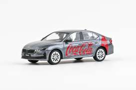 Skoda  - Octavia IV 2024 grey/red - 1:43 - Abrex - 143FA-048F03 - ab143FA-048F03 | Toms Modelautos