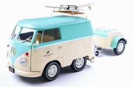 Volkswagen  - T1 Kool Kombi 2024 mint green/white - 1:18 - Solido - 1810905 - soli1810905 | Toms Modelautos