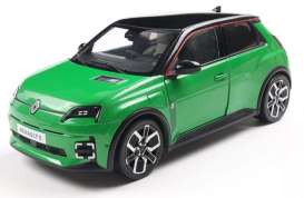 Renault  - 5 E-Tech 2024 green/black - 1:18 - Solido - 1812603 - soli1812603 | Toms Modelautos