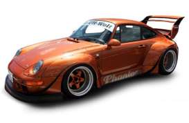 Porsche  - 911 2016 orange - 1:43 - Solido - 4318402 - soli4318402 | Toms Modelautos