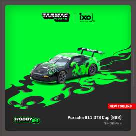Porsche  - 911 black/green - 1:64 - Tarmac - T64-093-FMM - TC-T64-093-FMM | Toms Modelautos