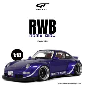 Porsche  - RWB 2015 purple - 1:18 - GT Spirit - GT562 - GT562 | Toms Modelautos