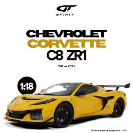 Chevrolet  - Corvette 2025 yellow - 1:18 - GT Spirit - GT528 - GT528 | Toms Modelautos