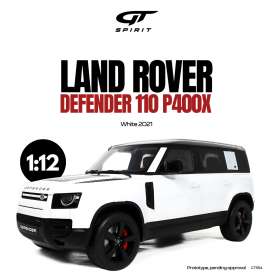 Land Rover  - Defender 110 P400X 2021 white - 1:12 - GT Spirit - GT554 - GT554 | Toms Modelautos