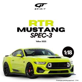 Ford  - RTR Mustang 2025 yellow - 1:18 - GT Spirit - GT565 - GT565 | Toms Modelautos