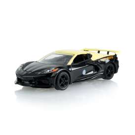 Chevrolet  - Corvette Stingray 2023 black/yellow - 1:64 - GreenLight - 30582 - gl30582 | Toms Modelautos