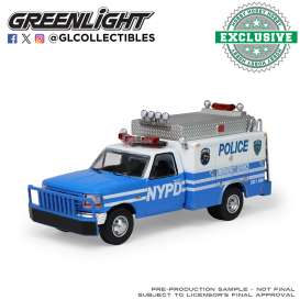 Ford  - F-350 1995 blue/white - 1:64 - GreenLight - 30583 - gl30583 | Toms Modelautos