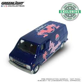 Dodge  - B-100 1976 blue/pink - 1:64 - GreenLight - 30587B - gl30587B | Toms Modelautos