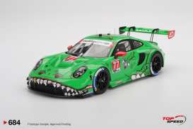 Porsche  - 911 GT3 R 2025 green/red - 1:18 - Top Speed - TS0684 - TS0684 | Toms Modelautos